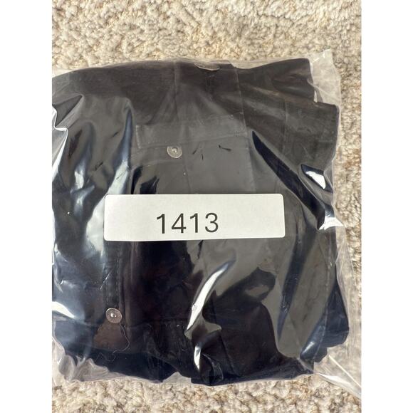 7 For All Mankind Sz 25 Skinny Tapered Leg Dark Denim Jeans Pants Black Stretch - Picture 13 of 13